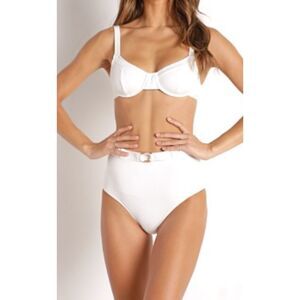 Faithfull the Brand Ravyn and Maeve Bikini Set White Size M